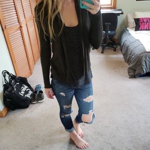 Express Olive Green Cardigan